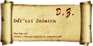 Dóczi Zelmira névjegykártya